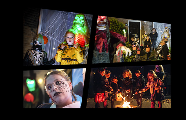 Griezelen geblazen bij de tweede Halloweentocht in Udenhout